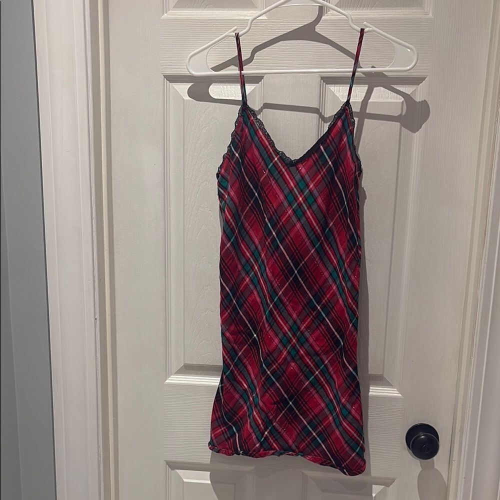 Victoria’s Secret plaid chemise slip SZ Xsmall
